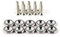 Wambere 10 Stück Universal M6 x 20mm Schraubenscheiben Auto Schrauben Aluminium Stoßfänger Unterlegscheibe Unterlegscheibe,KotflüGel Unterlegscheibe Schraube,Autozubehör Motorraum Dress Up,Titan