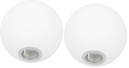 HOMSFOU 2stücke Lampenschirm Kugel Glas Lampenabdeckung Frosted Für Dekorative Beleuchtung Geeignet Für Wohnzimmer Schlafzimmer Büro Einfach Zu Installieren