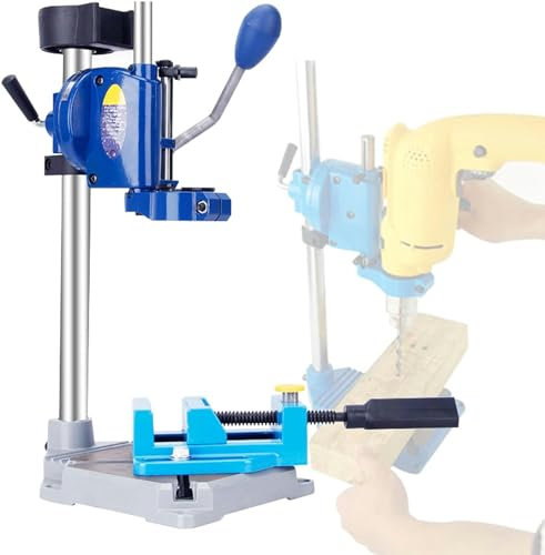 FLTRGO Bohrständer, Bohrständer Bohrmaschinenständer für Bohrmaschine mit Schraubstock, Universal Bohrmaschinen Bohrständer für Handbohrmaschine DIY Werkzeugpresse