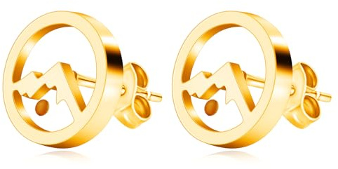 Tobestu 12mm Edelstahl Senfkorn Ohrstecker – Stilvoller Glaube Schmuck für Damen YA4639