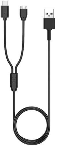 Charger Replacement for Delupet/Yawpet/Jugbow Dog Training Collar and Remote, 2-in-1 Magnetic Charging Cable Cord, 1 Pack