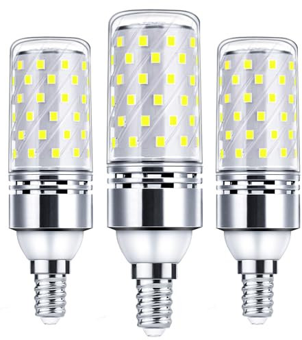 EvaStary E14 LED Light Bulb Cool White 150W, 1450LM Small Edison Screw SES E14 Bulb, 12W LED Corn Lamp for Home Lighting, Not-Dimmable, 3 Pack