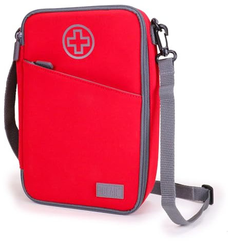 USA GEAR Medikamenten-Reisekoffer für Vorräte – Isolierter Medikamenten-Tragekoffer mit Schultergurt, zur Aufbewahrung von Insulin, EpiPen, Pillen und Weiteren Medizinischen Vorräten (Nur Tasche)