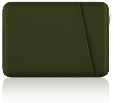 JOOEER 13 Pollici Custodia Laptop Sleeve per 13 Pollici MacBook Air/Pro 14 Pollici MacBook M1 M2 M3 M4 Computer Notebook, Custodia Protettiva Leggera Laptop con Tasca, Verde