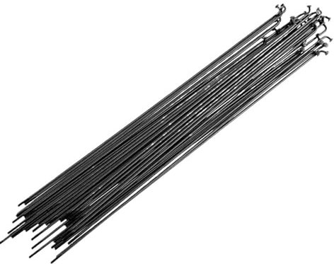 EKalgretrA Fahrrad Speichen Schwarzes Fahrradzubehör Mountainbike 26 Zoll 27,5 Zoll Rennrad Speichennippel Edelstahl Fahrradspeichen Fahrradspeichen(265mm)