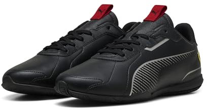 PUMA Erwachsene Scuderia Ferrari HP Neo Cat 3.0 Sneakers 43, Black Aged Silver Gray