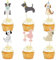 Blumomon 36 Stück Hund Cupcake Topper Hund Geburtstags Kuchen Deckel Hund Themen Party Dekorationen