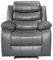 Sofahub Roma Recliner Sofa Set - Grey Leather Recliner 2 Seater, 3 Seater, 3+2 & Armchair | USB & Wireless Charging, Motorised Footrest, Cup Holders, Adjustable Headrest & Storage(GREY, Arm Chair)