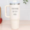 Wanapix | Mug Thermique XL Double Couche Personnalisé | Capacité 1,2l | Couleur Blanc | Conserve le Froid et le Chaud | Personnalisation par Gravure de textes, noms | 100% Personnalisé
