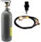SPRUDELUX® | CO2 Adapter-Hochdruckschlauch für Crystal, Soda Max, Penguin, Play, Cool | Für Anschluss an grössere CO2 Flaschen | Wassersprudler CO2 Schlauch | (Crystal + CO2 Flasche)