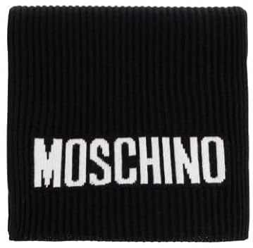 Moschino Sciarpa donna Bear black colore: NERO