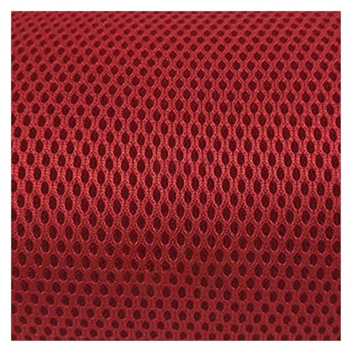 dustproof 140x50cm Speaker Mesh Cloth, High Airflow Dustproof Cover & Acoustic Grill for Stereo Speaker System, Protective Replacement Fabric Shield(Red)