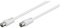 Goobay 50910 Cavo antenna (<70 dB, 75 Ohm), 2x schermato, spina coassiale nichelata alla presa coassiale, cavo coassiale adatto per TV, HDTV, radio, DVB-T2, DVB-S2, DVB-S2, DVB-C, lunghezza 0,5 m