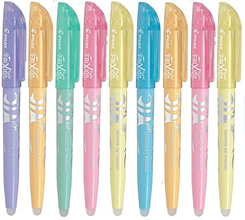 Pilot Frixion Light evidenziatore 4136S6 pastello – 6 pièces-rose/giallo/verde/blu/viola/arancione, 9er Set, soft Pastell | sortiert, 1