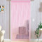 Taiyuhomes String Door Curtains Fly Screen Curtain For Window Decorations Living Room Doorways Crystal Plain Tassel (Pink, 90x200cm)