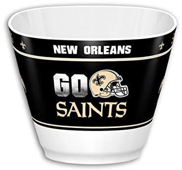 Fremont Die NFL Team Color Plastic Party Bowl - For Snack Popcorn Salad Appetizer Salsa Dip Serving Cereal Prep Serve Soup - 1 Galllon