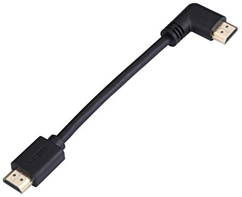 LARRITS Short 4K 60HZ HDMI 2.0 Cable 90 Degree Angled For Wall Mounted TV Computer PC Laptop Projectors Xbox one 360 PS4 (15cm right angle)