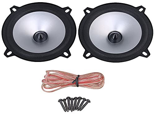 BQLZR 5 Inch 60W 80-20KHZ Full Frequency Car Speakers Horn 88DB Sensitivity Pack of 2