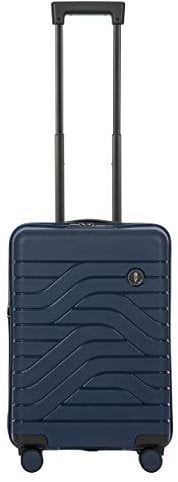 Bric's Hartschalen-Trolley Erweiterbar, Kollektion Ulisse B|Y, 4-Rollen-Koffer, Widerstandsfähig und Ultraleicht, USB-Anschluss, Integriertes TSA-Schloss, Maße: 37x55x23/27, Ozeanblau