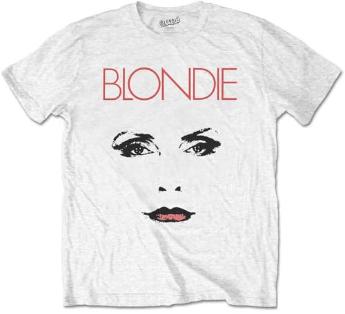 Blondie T Shirt Staredown Band Logo Debbie Harry Official Mens White