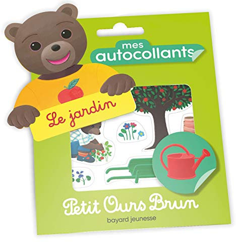 Mes autocollants Petit Ours Brun - Le jardin