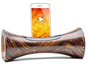 mangobeat® - Enceinte écologique et Universelle en Bois - Amplification de Tous Les Smartphones sans électricité - « Loupe » 25 cm