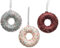 zeitzone Christbaumschmuck Donuts 3 Stück Weihnachtsgebäck Glitzer Süßigkeiten
