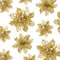 GWHOLE 21 Stück Weihnachtsblume Weihnachtsbaumschmuck Blume Künstliche Blüte Glitzer Christbaumschmuck Golden Weihnachten
