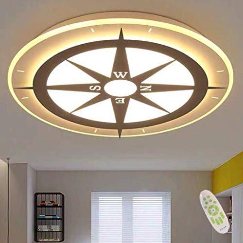 LED Kinderzimmer Deckenleuchte Cartoon Deckenlampe Baby Lampe Schlafzimmer Lampe Modern Kreative Kompass Leuchte Kindergarten Kronleuchter Mädchen Prinzessin Raum Beleuchtung Hängeleuchte,52cm