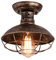 HKLY Vintage Industrial Deckenleuchte, Runde Deckenlampe aus Metall Retro Decke Lampen mit E27 Fassung für Schlafzimmer Küche Badezimmer Esszimmer Balkon Korridor,Bronze