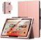 MoKo Case Fits All-New Amazon Kindle Fire HD 10 & 10 Plus Tablet (13th/11th Generation, 2023/2021 Release) 10.1 - Slim Folding Stand Cover with Auto Wake/Sleep, Rose Gold