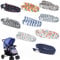 SwirlColor Spielzeug Gurt Halter 9 Stück Anti-Drop-Kinderwagen-Befestigungshalter Verstellbarer Kinderwagengurt Verschiedene Muster (60 cm / 24 Zoll)