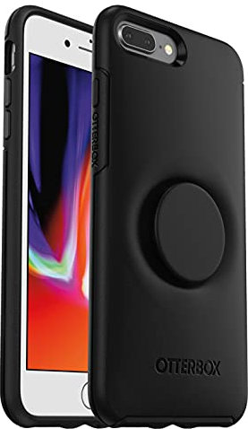 OtterBox + Pop Symmetry Series Case for iPhone 8 Plus & iPhone 7 Plus (ONLY) Retail Packaging - (Black)