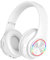 MUARRON Bluetooth 5.0 Kabellose kopfhörer Over Ear mit Mikrofon- HiFi Stereo Faltbare Kabellose Headset-Unterwegs Musik hören und telefonieren (weiß)