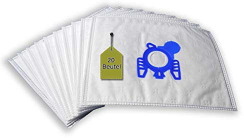 Lot de 20 sacs d'aspirateur compatibles avec Hoover SO60PAR Sensory EVO, 20 sacs d'aspirateur + 4 micro-filtres + 4 filtres moteur similaires à ceux des sacs d'aspirateur Hoover SO. Serie Sensory