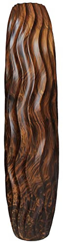 Blumenvase Holzvase Bodenvase Tischvase Dekovase für Dekoration 76 cm(30 Zoll) aus Mangoholz