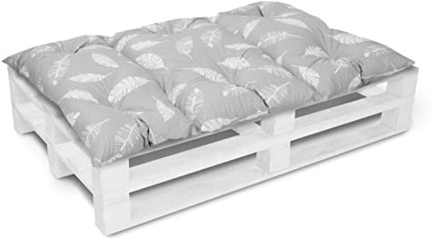 Amilian Cuscino per pallet, 120 x 80 cm, per pallet, balcone, piccolo divano, per esterni o piccolo divano per camera dei ragazzi