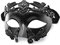 MYSEUNI Masque de bal masqué pour homme – Masque grec romain – Demi-masque vénitien pour bal masqué, Mardi Gras, fête d'Halloween, noir, Taille unique