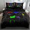 Boqingzhu Bettwäsche 135x200cm Gamer Gamepad Spiele Jungen Schwarz Wende Bettwäsche Set 3D Druck Microfaser Bettbezug und Kissenbezug 80x80cm mit Reißverschluss