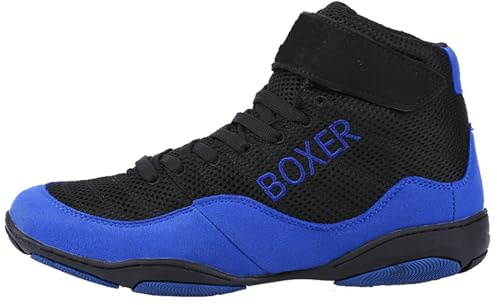Zeihyeurus Ringerschuhe Herren,Pro Wrestling Schuhe,Boxen Schuhe Kinder,Unisex Wrestlingschuhe,VerschleißFest,Atmungsaktives Mesh,Komfort Und StabilitäT,FüR Jugendliche,Kinder,MäDchen Und Jungen