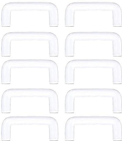 lixuesong 10 Stück transparente Septum-Ringe, U-förmig, Piercing, Verstecken, flexibler Acryl-Nasenring, Körperschmuck, 1.6MM B, Acryl
