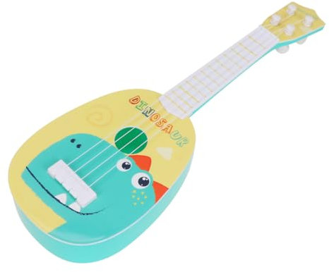 HEMOTON Kindergitarre Spielzeug Mit Cartoon Dinosaurier Design Akustikgitarre Aus Kunststoff Musikinstrumentenspielzeug Für Kleinkinder Frühkindliche Pädagogik Und Entwicklung