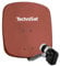 TechniSat DIGIDISH 45 – Satelliten-Schüssel für 4 Teilnehmer (45 cm kleine Sat Anlage - Komplettset mit Wandhalterung, Quattro-Switch-LNB und An-Rohr-Fitting) rot