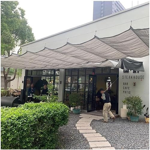 Kanduo Bâche de pergola rétractable Auvent rétractable, Facile à Installer, Pare-Soleil pergola for terrasse, Personnalisable, Le Prix ci-Dessus est for 1 mètre carré Auvent rétractable à Vagues