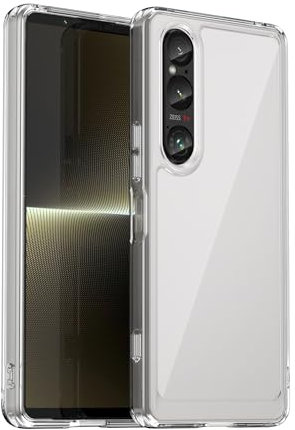 Haofun Schutzhülle Kompatibel mit Sony Xperia 1 VI Hülle, Unzerbrechlich Schutz Cover, PC Ultra dünn, Stoßfest Case, Staubdicht Ganzkörper Handyhülle für Sony Xperia 1 VI [Crystal Clear]