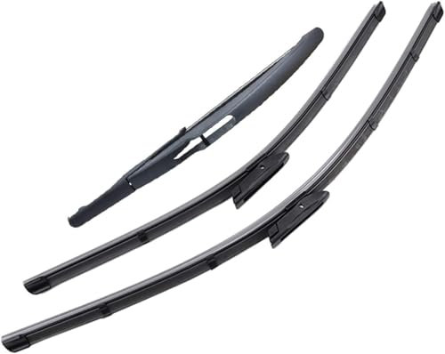 AXFSHJD Escobillas limpiaparabrisas Delanteras y traseras para Renault Scenic 2 / Grand Scenic 2 2005-2009 Escobillas limpiaparabrisas para Coche Limpiaparabrisas Ventana de Coche
