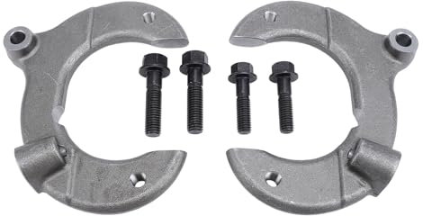 1 Pair Brake Caliper Brackets GH9826 Forged Steel Disc Brake Caliper Brackets with Mounting Bolts for Mustang II