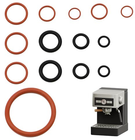 15Pcs Silicone Seal Ring Compatible With Philips Saeco Spidem Gaggia Coffee Machines,Replacement Sealing Parts Set,O-Ring Gasket Seals,for Brew Group Support Valve Steam Discharge Maintenance