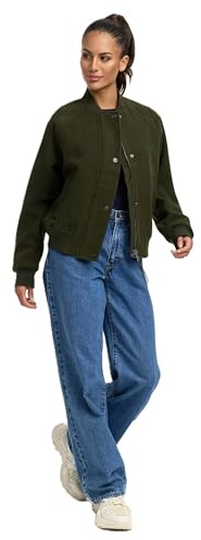 MARIKOO Damen Jacke (XS-XXL) - Übergangsjacke im College Bomber Jacken Style, mit Rippenbündchen, Warme Jacke Frauen - N054