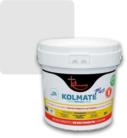 Kolmer Pintura Fachadas Antimoho KOLMATE PLUS (Gris Perla, 5 kilos)
